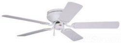 Emerson Ceiling Fans CF805SWW Snugger 52-Inch Low Profile Hugger Ceiling Fan, Light Kit Adaptabl ...