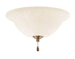 Emerson Ceiling Fans LK77AB White Linen Light Fixture for Ceiling Fans, Medium Base CF