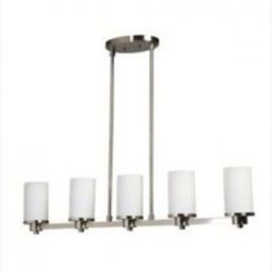 Artcraft Lighting Parkdale 5-Light Island Light, Polished Nickel