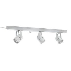 Lithonia Lighting LTKMSBK MR16GU10 3L MW M4 Mesh Back 3-Light Halogen Track Lighting Kit, 27R ...