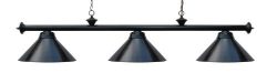 59″ Metal Pool Table Light Billiard Lamp Green Burgundy or Black for 7 or 8 ‘ Foot T ...