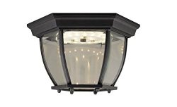 Design House 578518 Canterbury II LED Outdoor Ceiling Light, Black