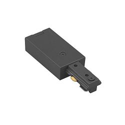 WAC Lighting HLE-BK H Track Live End Connector, Black