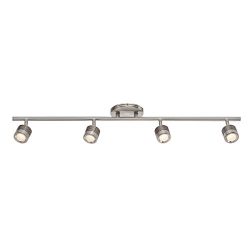 WAC Lighting TK-49534-BN Vector LED 4 Light Fixture Fixed Rail, One Size, Brushed Nickel