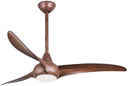 52″ Minka Aire Light Wave Distressed Koa Ceiling Fan