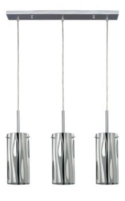 CANARM LTD. IPL392A03CH Cloe 3 Bulb Pendant Island Light, Chrome