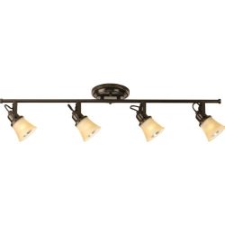 Progress Lighting P3331-20TWB GU10 Wall Ceiling Mount Rail, 4-50-watt