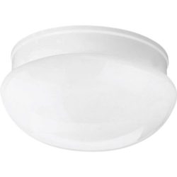 Progress Lighting P3408-30 1-Light Close-To-Ceiling Fixture, White