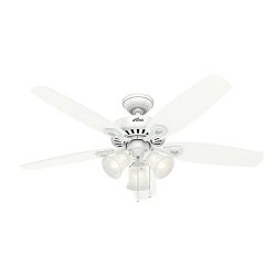 Hunter 53236 Builder Plus 52-inch Ceiling Fan, Snow White