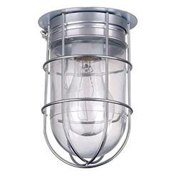 Light Ceiling Flush Mount LED Bulb Wall Barn Exterior with Cage Outdoor Cage Lighting Exterior