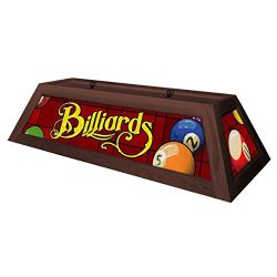 Classic Red Billiards Pool Table Light – Brown