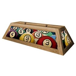 Rack’em Billiard Ball Pool Table Light – Oak