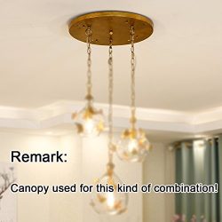 Docheer Rustic Metal Canopy for Ceiling Pendant Lamp Glass Chandelier Wood Chandelier Lighting,V ...