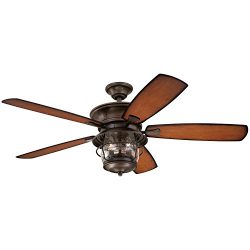 Westinghouse 7800000 Brentford 52-Inch Aged Walnut Indoor/Outdoor Ceiling Fan, Light Kit with Cl ...