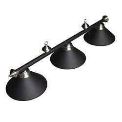 Hathaway 3-Shade Billiard Light, Black