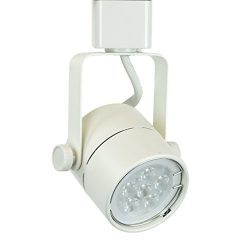 Direct-Lighting 50154L White GU10 LED Track Lighting Head – With 3000K Warm White 7.5W LED ...