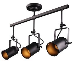 Rustic Adjustable 3 Heads LED E26/E27 Stage Spotlights Track Lighting (3 heads)