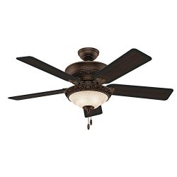 Hunter Fan Company 53200 Italian Countryside 52-Inch Ceiling Fan with Five Aged Barnwood/Cherrie ...