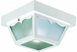 Design House 501858 2 Light Indoor/Outdoor Ceiling Light, White