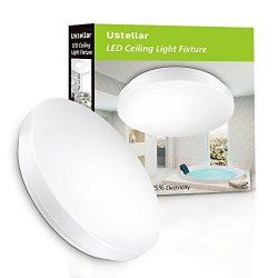 Ustellar Waterproof 12W LED Ceiling Lights, 11in, 100W Incandescent Bulbs Equivalent, IP44, 950l ...