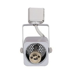 KING SHA Square White GU10 Line Voltage Track Lighting Head (BULB NOT INCLUDED)compatible H type ...