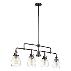 Sea Gull Lighting 6614504-782 Belton Four Light Island-Pendant, Heirloom Bronze Finish