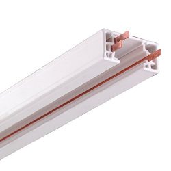 NICOR Lighting 4-Foot Track Rail Section, White (10004WH)