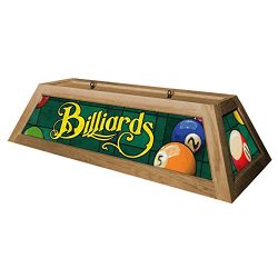 Classic Green Billiards Hanging Pool Table Light – Oak