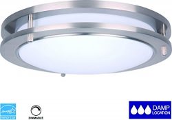 YeuLoum 10 inch LED Ceiling Light Flush Mount, Dimmable, Dust-proof, 994 Lumen, 14W Repalce 100W ...