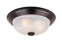 1257L-ORB-AL Flushmount Ceiling Light Oil Rubbed Bronze 3 Light 15″ Fixture