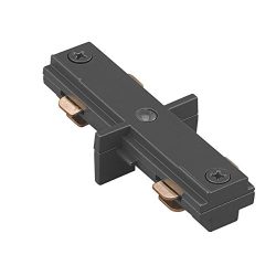 WAC Lighting LI-BK L Track I Connector, Black