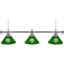 Bud Light Lime 3 Shade Billiard Pool Table Lamp