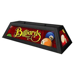 Classic Red Billiards Pool Table Light – Black