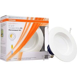 SYLVANIA SMART+ RT 5/6 Tunable White LED Recessed Lighting Kit, 65W Equivalent, Adjustable 2700- ...