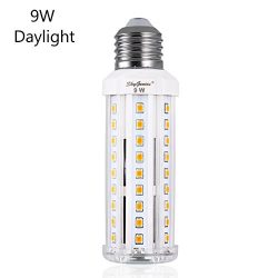 9W Daylight LED Corn Light Bulb -E26 Standard Socket 950Lm 6500K Cool White,for Indoor Outdoor H ...