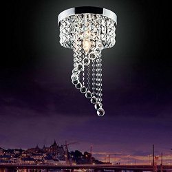 Jorunhe Modern LED Bulb Ceiling Light Pendant Fixture Lighting Crystal Chandelier