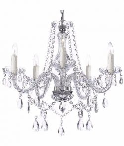 Saint Mossi Modern Contemporary Elegant K9 Crystal Glass Chandelier Pendant Ceiling Lighting fix ...