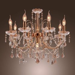 LightInTheBox Elegant Candle Style Crystal Chandelier with 9 Lights Pendent Light Ceiling Light  ...