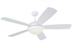 Monte Carlo 5DI52WHD-L, Discus, 52″ Ceiling Fan, White