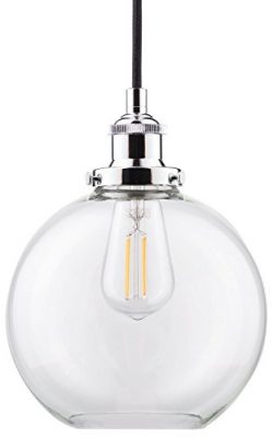 Primo LED Industrial Kitchen Pendant Light – Chrome Hanging Fixture – Linea di Liara ...