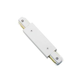 Kendal Lighting TA002-P-WH Designers Choice Straight I Track Lighting Connector with Power Feed, ...