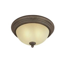 Westinghouse Lighting Corp 66599 2-Light Ceiling Fixture, Ebony Bronze Finish