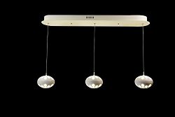 Upgrade LED Pendant Ceiling Light with 3 Linear Suspension Kitchen Island Lighting (125 x 3)