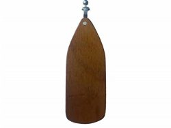 Walnut Wood Fan Blade Shape Ceiling Fan Pull Chain.