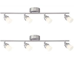 Designers Fountain EVT102027-35D-2 3′. Led Brushed Nickel Track Lighting Kit with 4 Led Tr ...