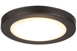 Cloudy Bay 7.5 inch LED Flush Mount Ceiling Light 4000K Cool White Dimmable 12W 840lm -100W Inca ...