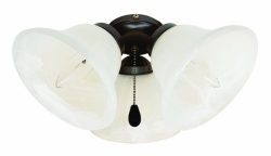 Design House 154187 3 Light Ceiling Fan Light, Oil Rubbed Bronze