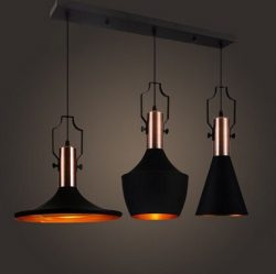 MSTAR Industrial Vintage Pendant Light E26 Retro Ceiling Pendant Light 3 Lights for Kitchen Café Bar