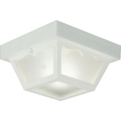 Progress Lighting P5744-30 Non-Metallic Ceiling Light with 1-Piece White Acrylic Diffuser, White