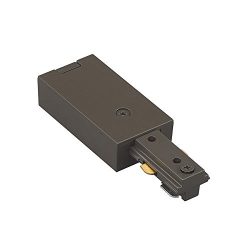 WAC Lighting HLE-DB H Track Live End Connector, Dark Bronze